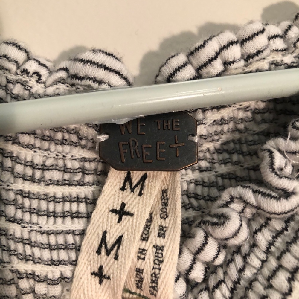 Free people off the shoulder striped Lexington top - Picture 6 of 7